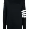 Thom Browne exaggerated fit crew neck 4-Bar jumper