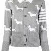 Thom Browne Hector 4-Bar intarsia-knit cardigan