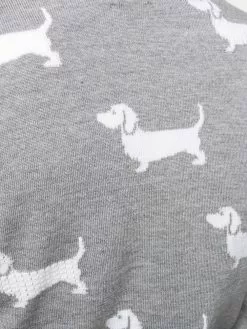 Thom Browne Hector 4-Bar intarsia-knit cardigan