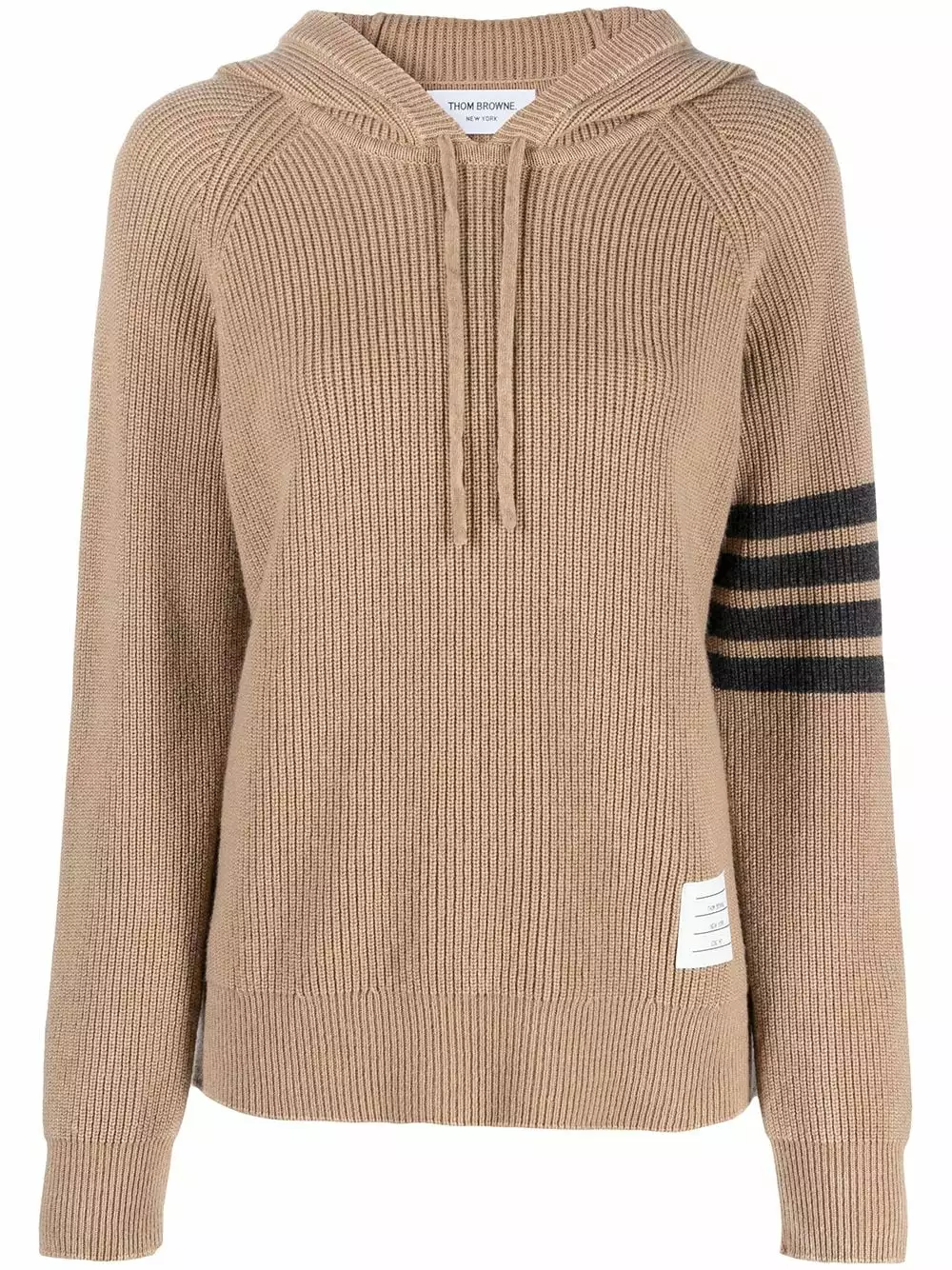 Thom Browne 4 Bar garment dye half cardigan stitch hoodie hoodies of women 1 Thom Browne 4-Bar garment dye half cardigan stitch hoodie