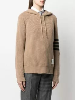Thom Browne 4 Bar garment dye half cardigan stitch hoodie hoodies of women 7 Thom Browne 4-Bar garment dye half cardigan stitch hoodie