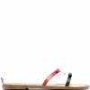 Thom Browne tricolour bow slide sandals
