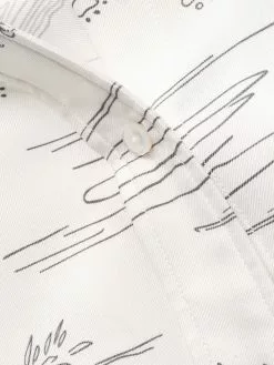 Thom Browne animal print pleated shirt dress