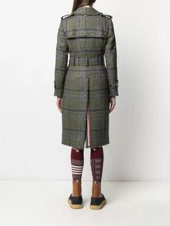 Thom Browne madras-check trench coat