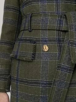 Thom Browne madras-check trench coat