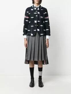 Thom Browne bear salmon blazer jacket