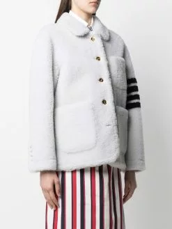 Thom Browne 4-Bar shearling jacket