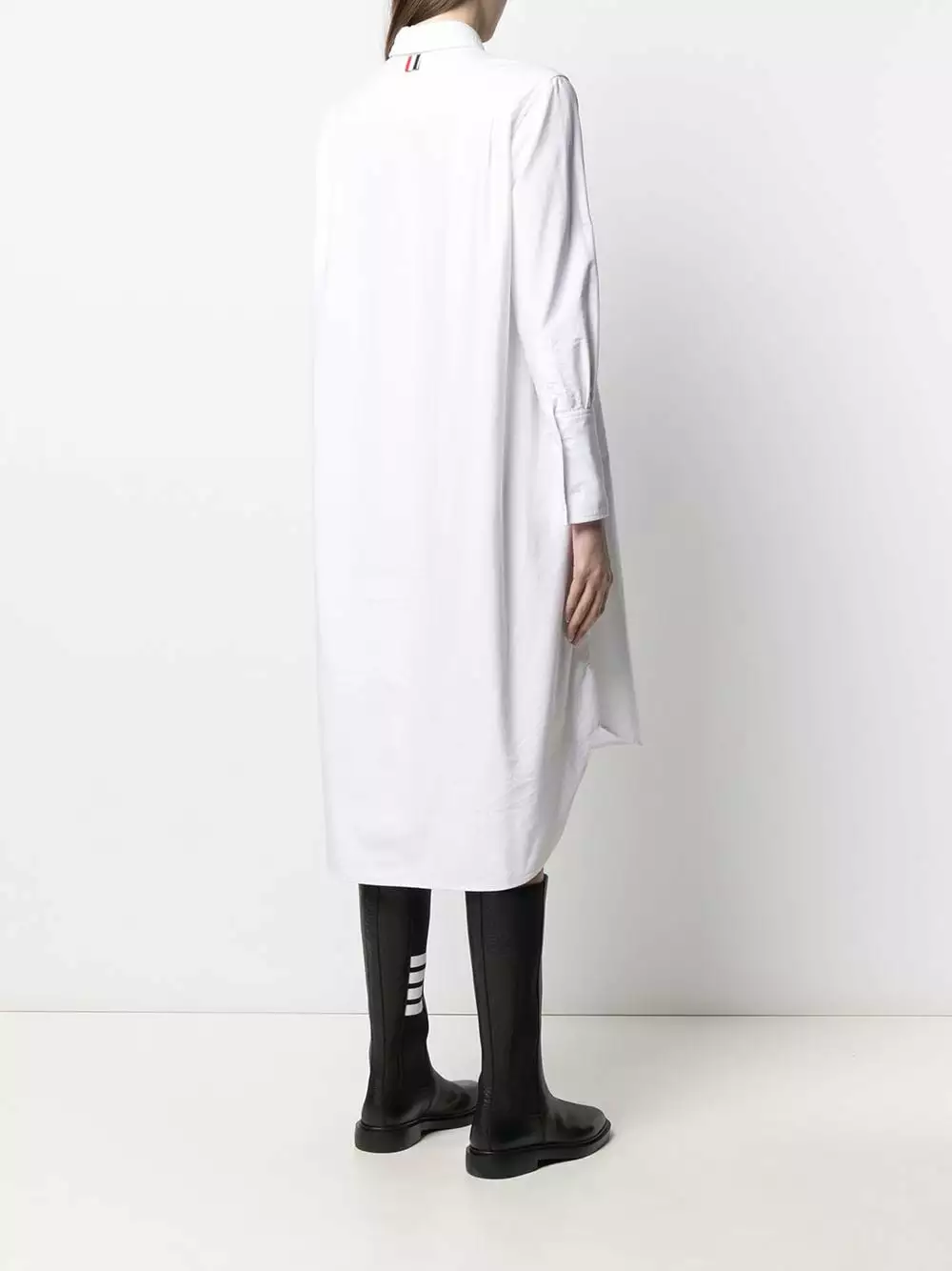 Thom Browne Tie fastening long sleeve shirt dress day dresses of women 4 Thom Browne tie-fastening long-sleeve shirt dress