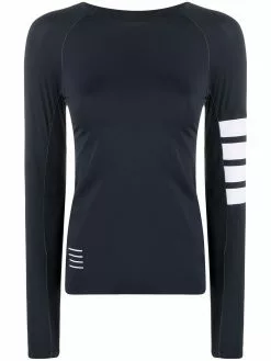 Thom Browne 4-Bar compression long sleeve top