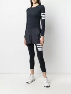 Thom Browne 4-Bar compression long sleeve top