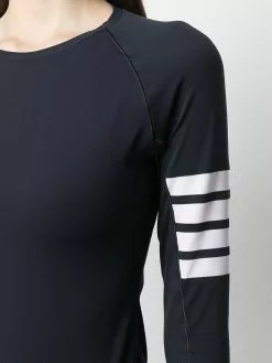 Thom Browne 4-Bar compression long sleeve top