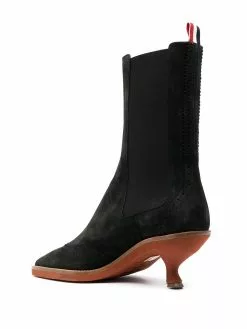 Thom Browne brogued wing-tip chelsea boot with sculpted heel