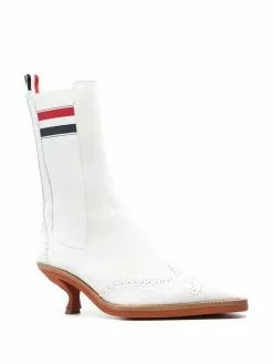 Thom Browne Brogued wing tip Chelsea boots of women 5 Thom Browne brogued wing-tip Chelsea boots