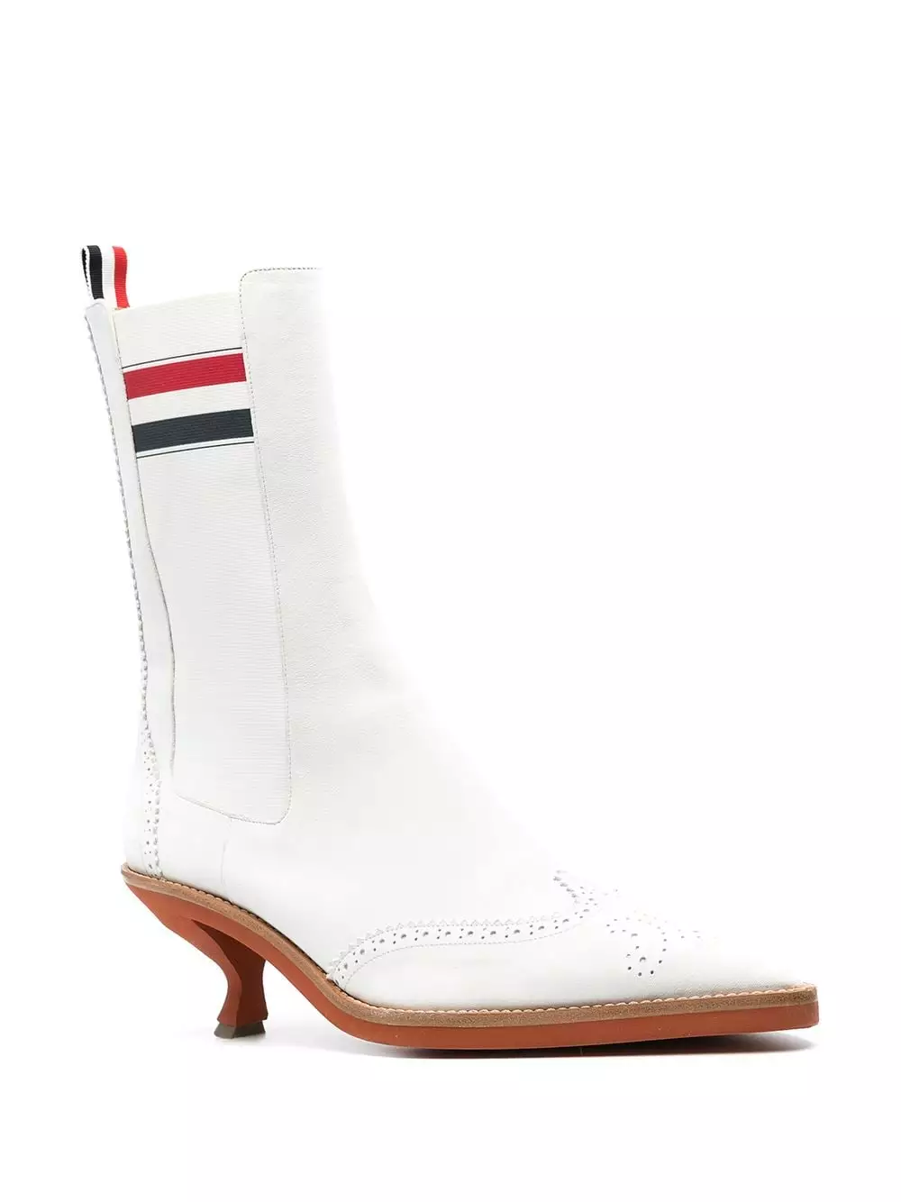 Thom Browne Brogued wing tip Chelsea boots of women 2 Thom Browne brogued wing-tip Chelsea boots