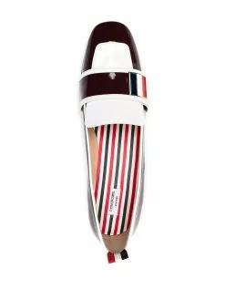 Thom Browne block-heeled loafers with logo enamel detail