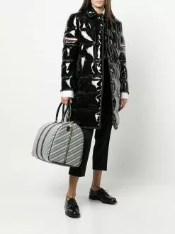 Thom Browne striped zip-around holdall