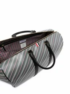Thom Browne Striped zip around holdall holdalls & weekend bags of women 9 Thom Browne striped zip-around holdall