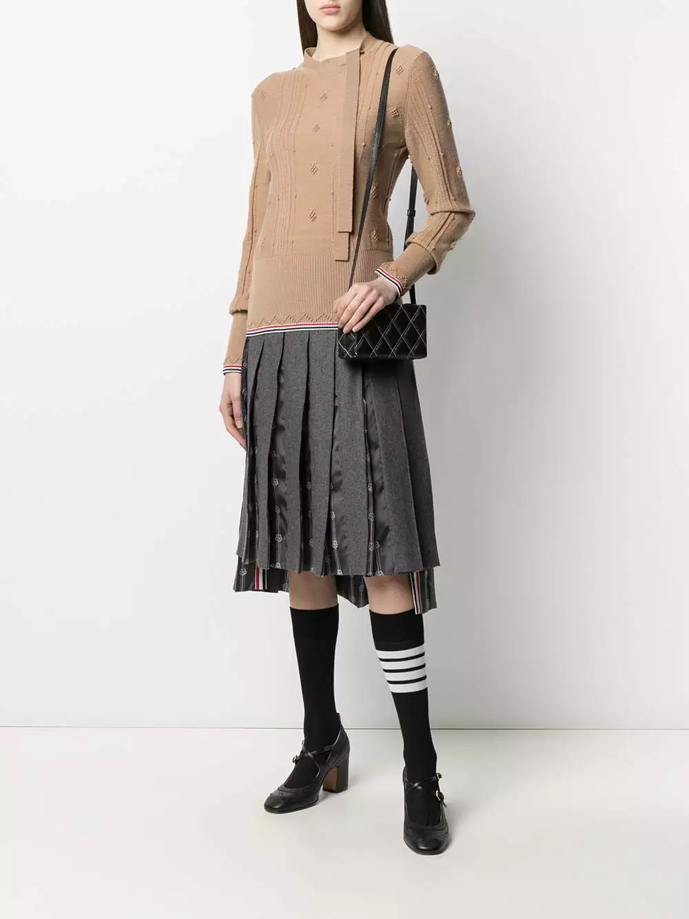 Thom Browne Mini Trunk quilted shoulder bag clutch bags of women 2 Thom Browne mini Trunk quilted shoulder bag