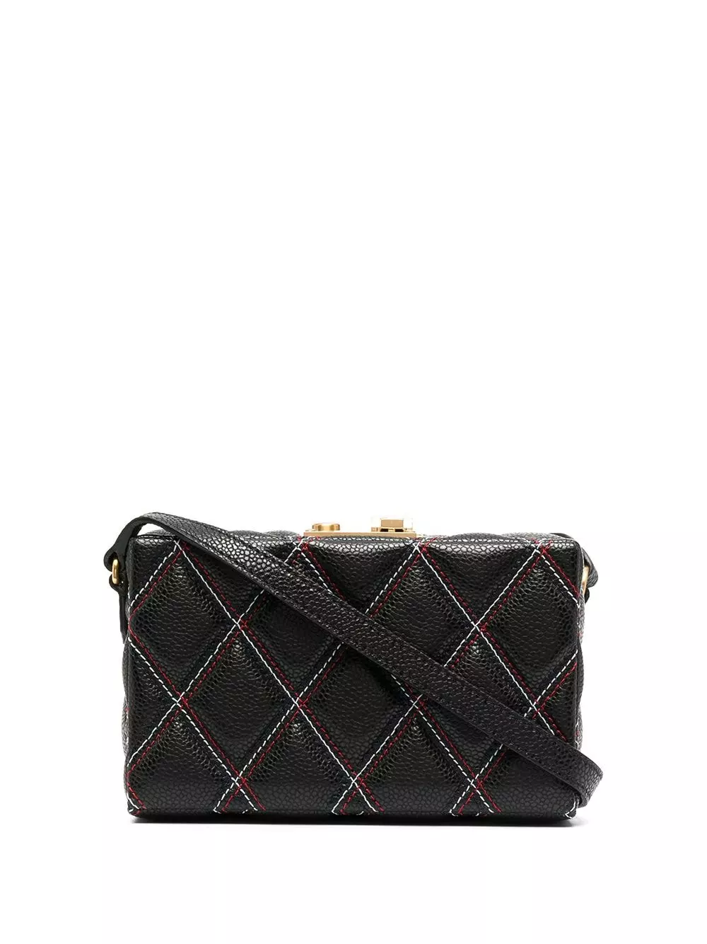 Thom Browne Mini Trunk quilted shoulder bag clutch bags of women 1 Thom Browne mini Trunk quilted shoulder bag