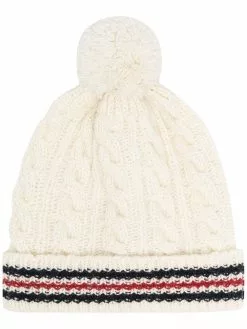 Thom Browne cable-knit RWB beanie