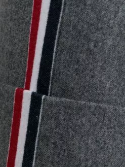 Thom Browne wool-cashmere blend cropped sack trouser