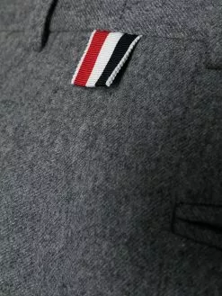 Thom Browne wool-cashmere blend cropped sack trouser