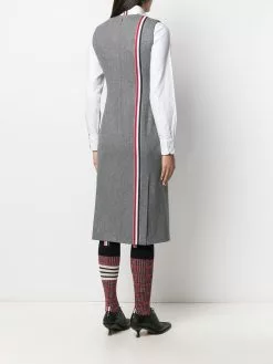 Thom Browne sleeveless 4-vent pencil dress