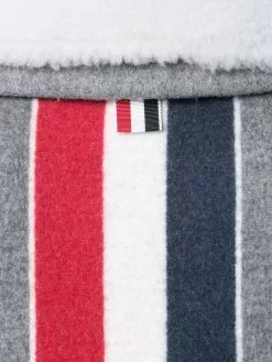 Thom Browne RWB-stripe sherling jacket