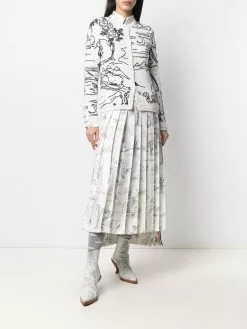 Thom Browne patterned intarsia-knit cardigan