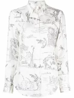 Thom Browne button-down printed shirt
