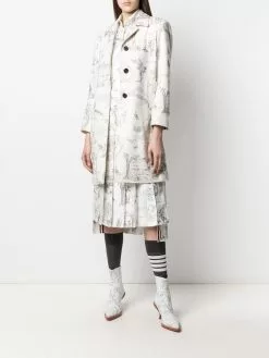 Thom Browne button-down printed shirt