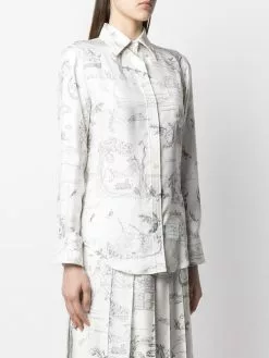 Thom Browne button-down printed shirt