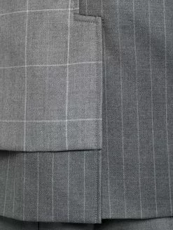 Thom Browne mix-print double-breasted blazer