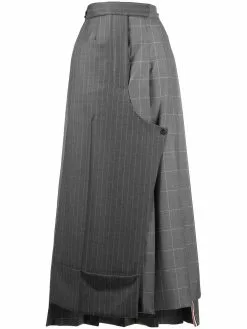 Thom Browne pinstripe pleated sack skirt
