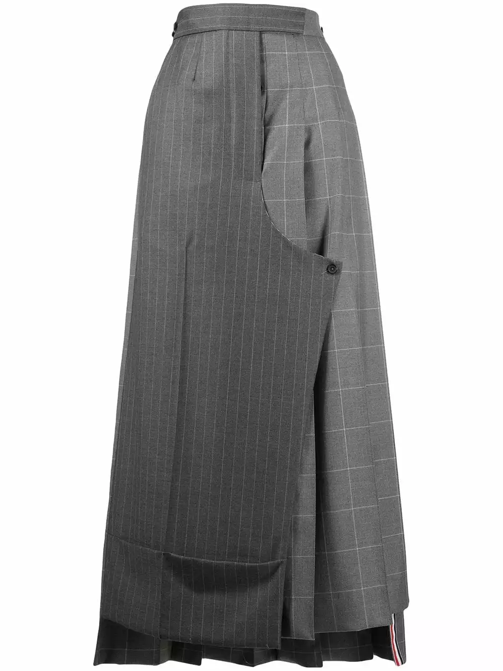 Thom Browne Pinstripe pleated sack skirt full skirts of women 1 Thom Browne pinstripe pleated sack skirt