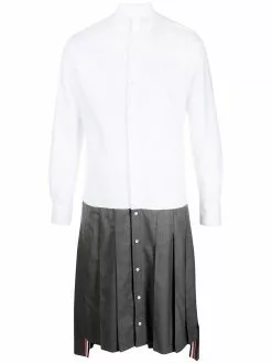 Thom Browne pleated skirt button-down shirt