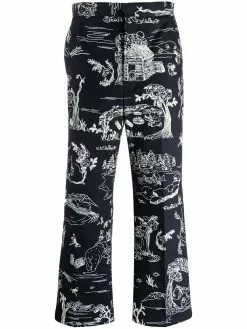 Thom Browne sketch-print tailored trousers