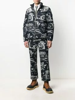 Thom Browne sketch-print tailored trousers