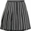 Thom Browne stripe-print pleated mini skirt