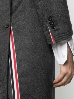 Thom Browne colour-block single-breasted coat