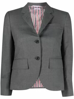 Thom Browne notched-lapel single-breasted blazer