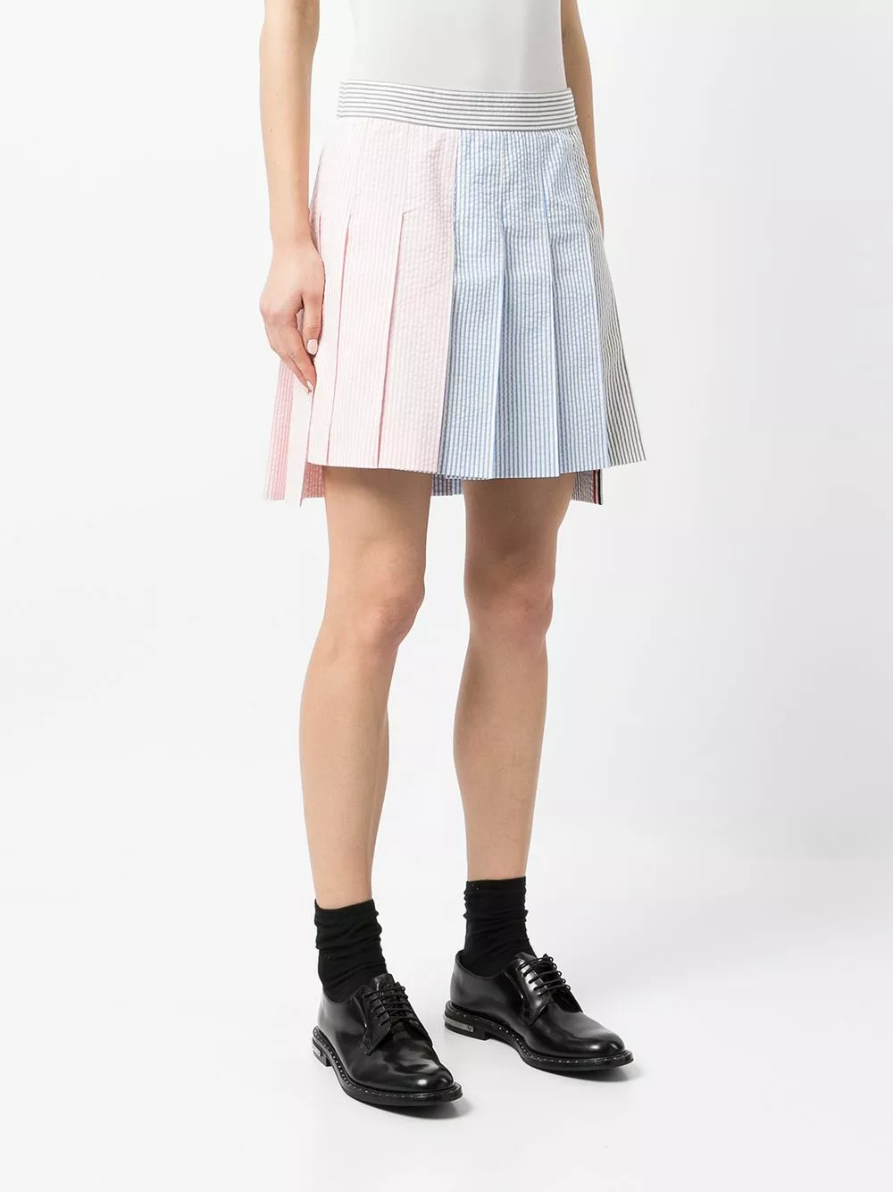 Thom Browne Pinstripe pleated skirt pleated skirts of women 3 Thom Browne pinstripe pleated skirt