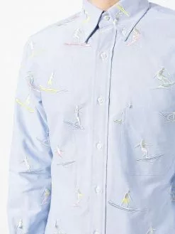 Thom Browne embroidered button-down shirt