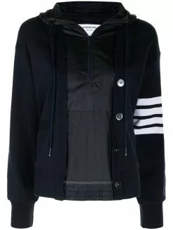Thom Browne 4-Bar zip-up jacket