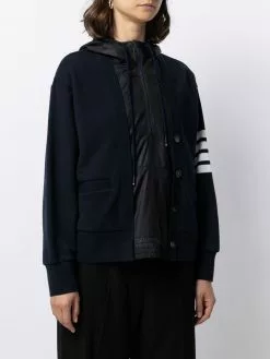 Thom Browne 4-Bar zip-up jacket
