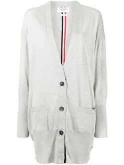 Thom Browne RWB stripe buttoned cardigan
