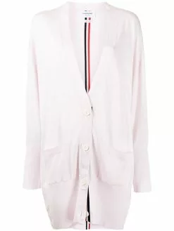 Thom Browne RWB-stripe long cardigan