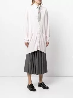 Thom Browne RWB-stripe long cardigan