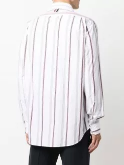 Thom Browne panelled striped shirt