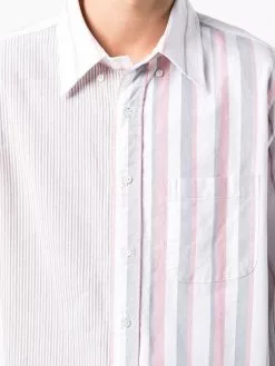 Thom Browne panelled striped shirt